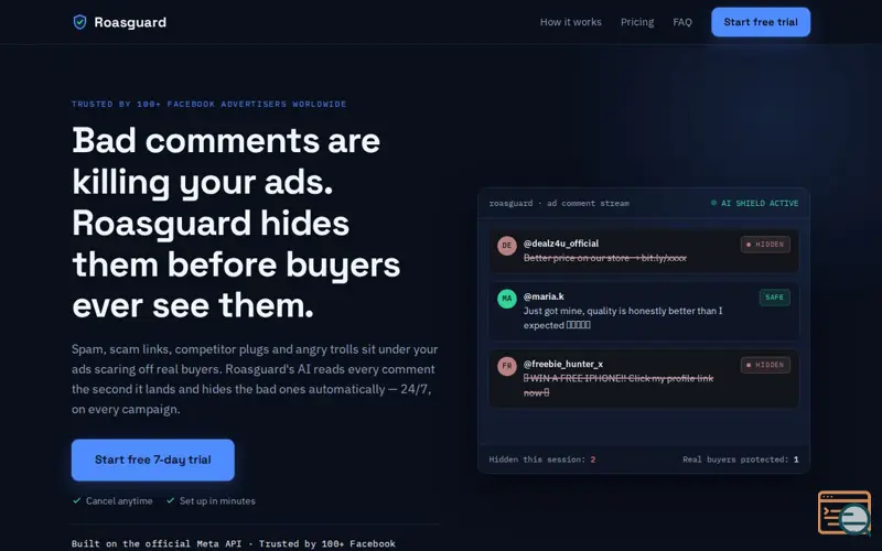 Screenshot of RoasGuard