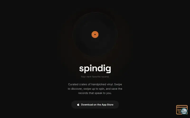 Screenshot of Spindig — Discover Vinyl