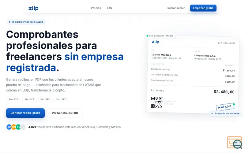 Screenshot of Zlip
