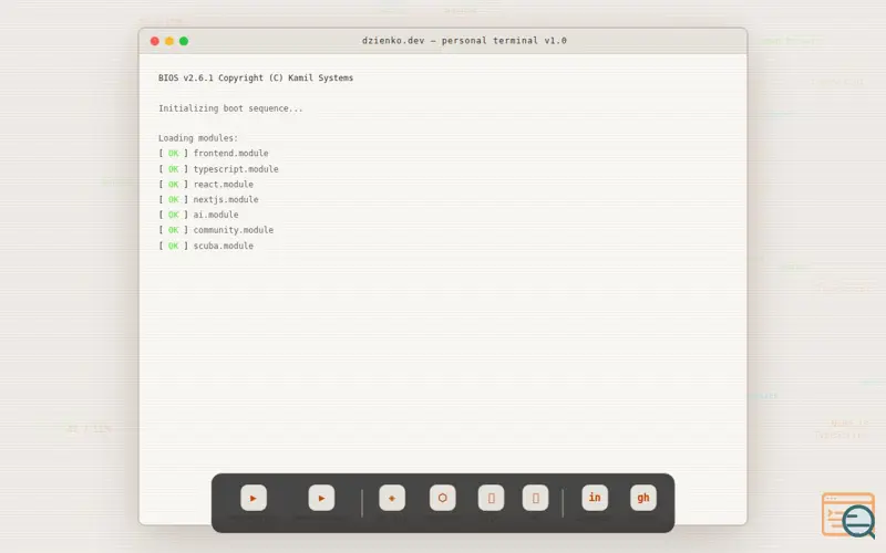 Screenshot of Dzienko, a launch using cyber_Folks DNS