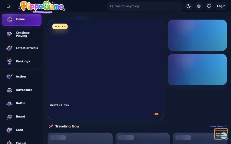 Screenshot of PippoGame.com