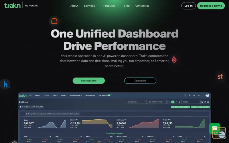 Screenshot of Trakn