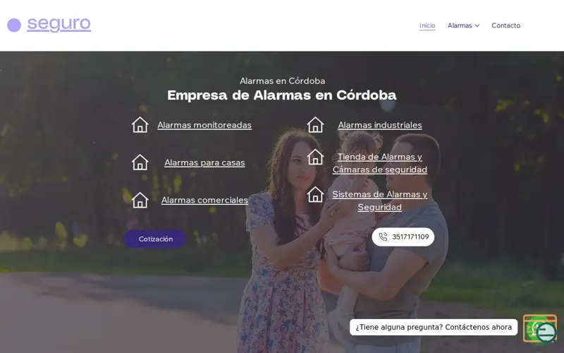 Screenshot of Alarmas en Córdoba, a launch using Smartarget