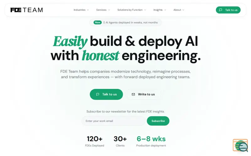 Screenshot of FDE Team