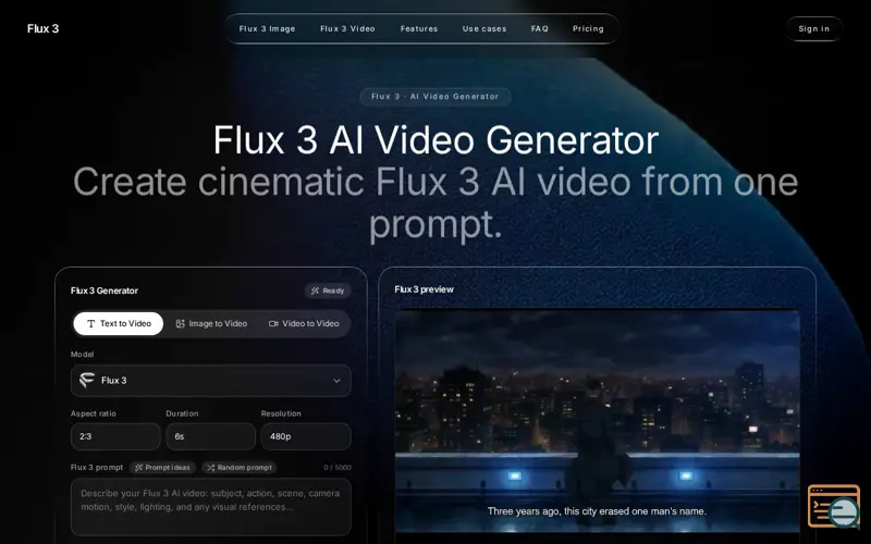 Screenshot of Flux 3