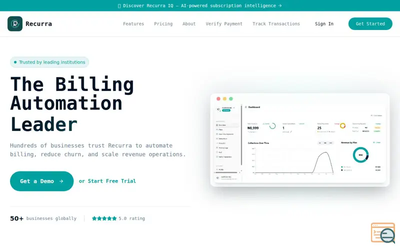 Screenshot of Recurra