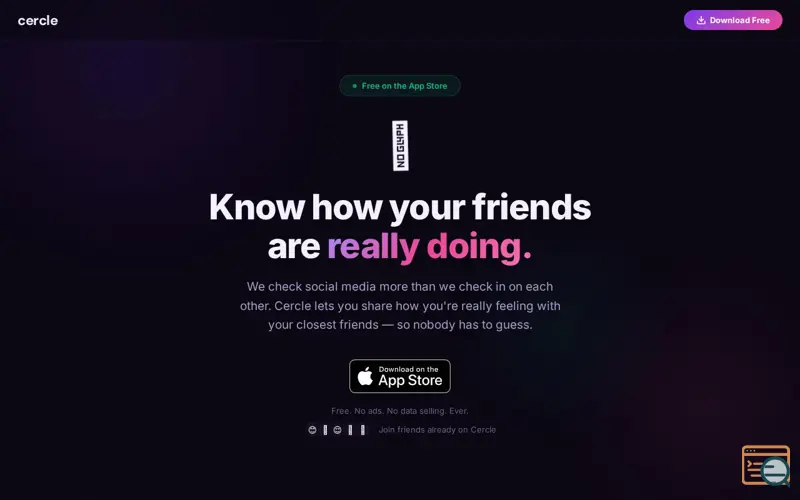 Screenshot of Cercle