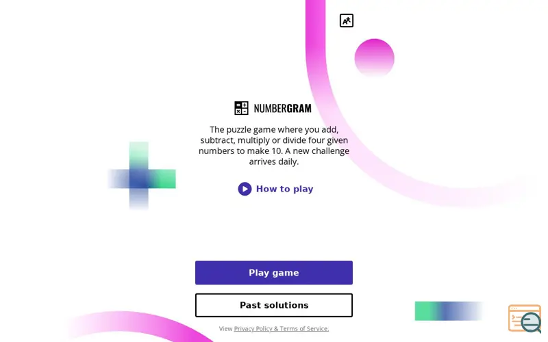 Screenshot of Numbergram