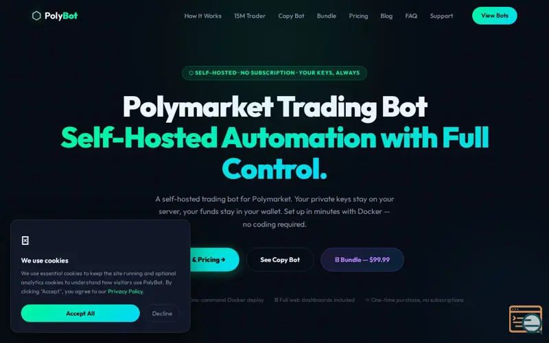 Screenshot of Polymarket Trading Bot 