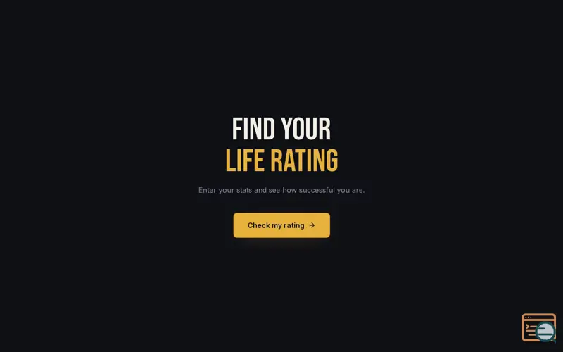 Screenshot of Life Rating