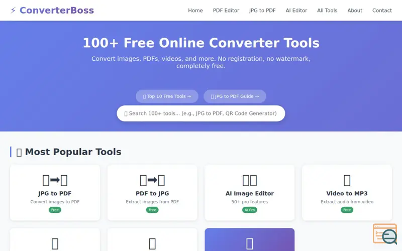 Screenshot of ConverterBoss