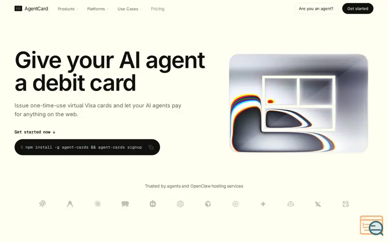 Screenshot of Agent Card
