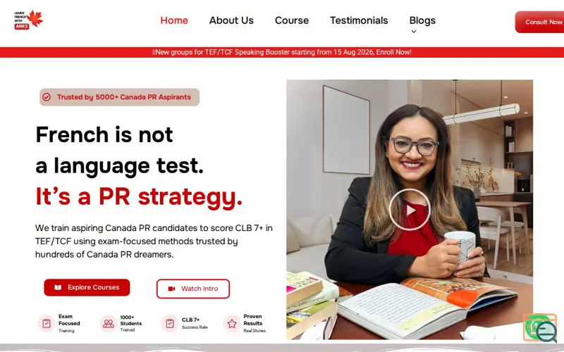 Screenshot of Learn French With Anks