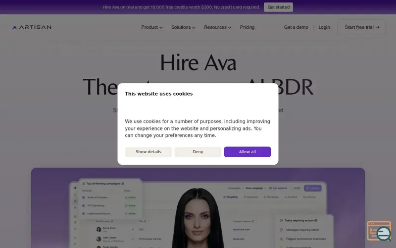 Screenshot of Ava 2.0, a launch using Ashby
