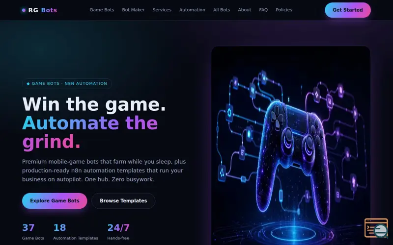Screenshot of RGbots 