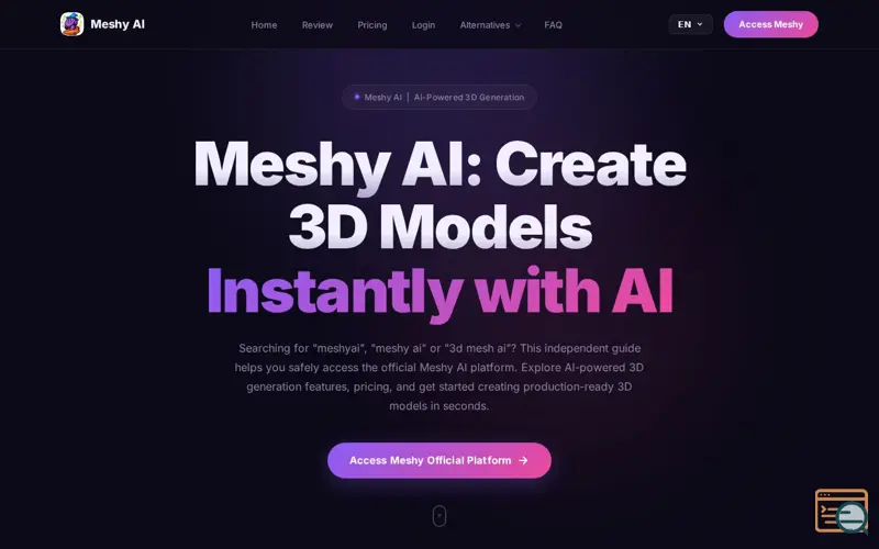 Screenshot of Meshiai.com