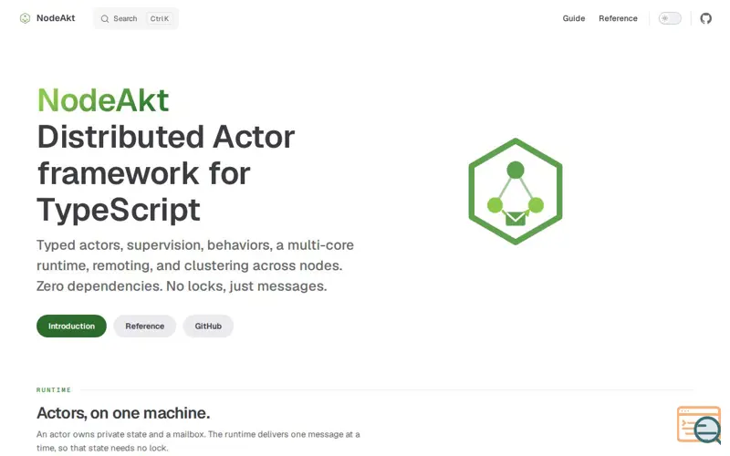 Screenshot of NodeAkt