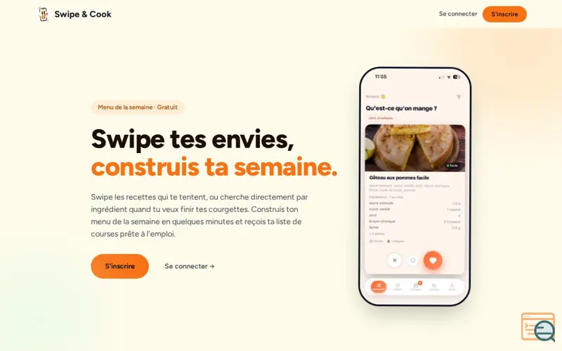 Screenshot of Swipe & Cook