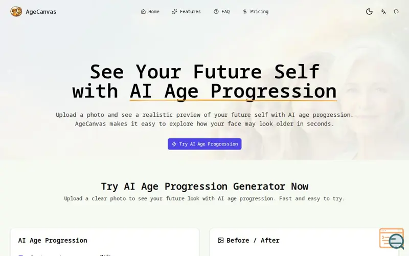 Screenshot of AgeCanvas