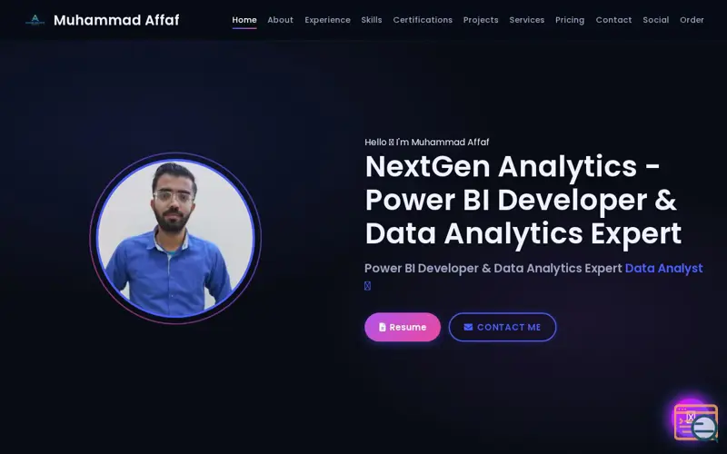 Screenshot of NextGen Analytics