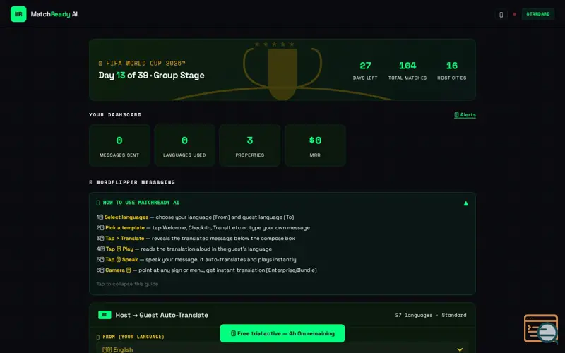 Screenshot of MatchReady AI