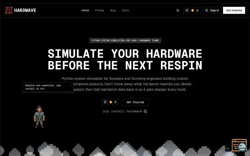Screenshot of Hardwave