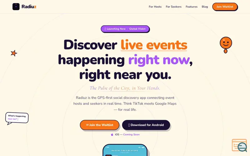 Screenshot of Radiuz