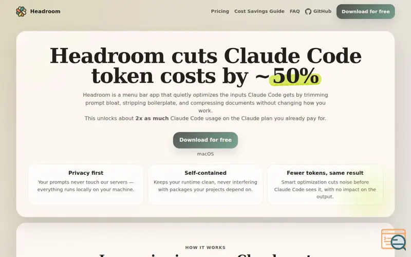 Screenshot of Extraheadroom