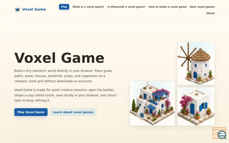 Screenshot of Voxel Game