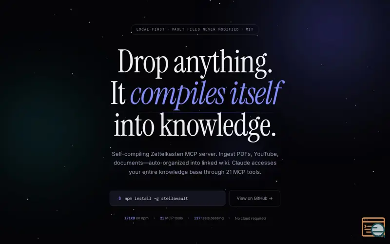 Screenshot of Stellavault