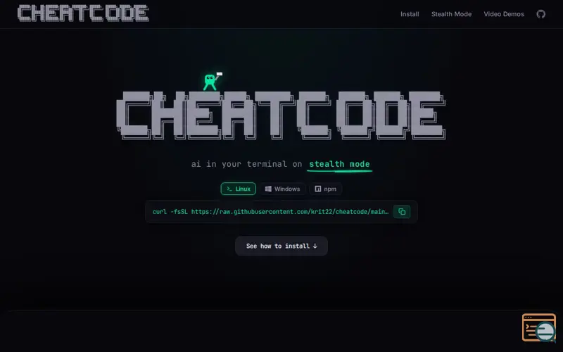 Screenshot of CheatCode