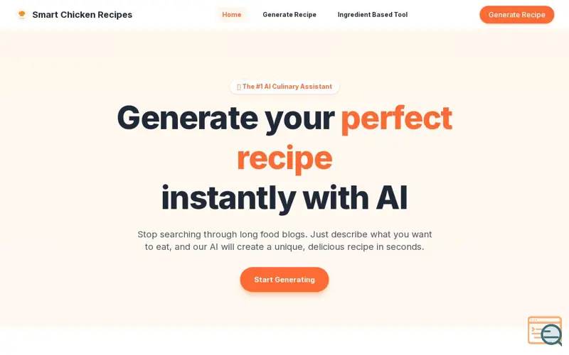 Screenshot of Ai Recipes Generator