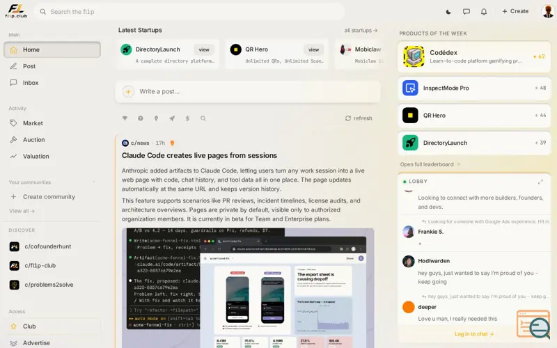 Screenshot of fl1p