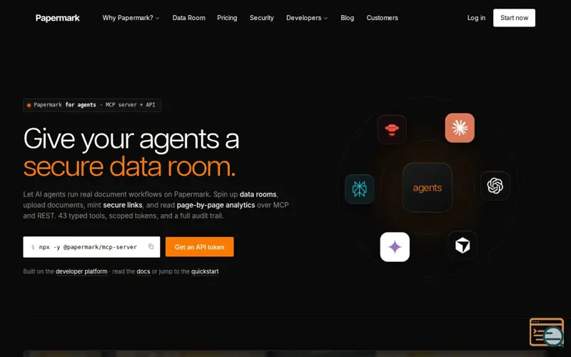 Screenshot of Papermark Agents