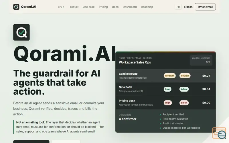 Screenshot of Qorami