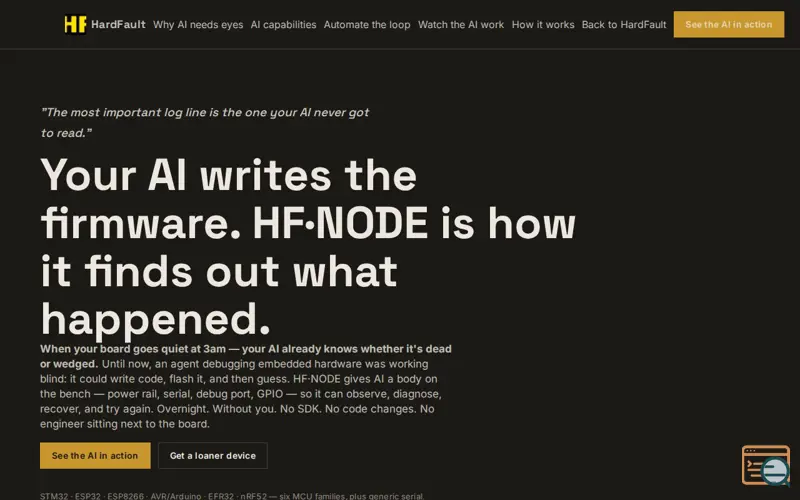 Screenshot of HardFaultHandler