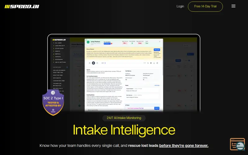 Screenshot of Speed.ai