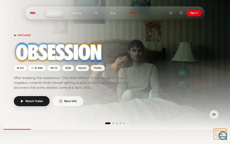Screenshot of RED
