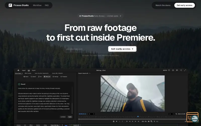 Screenshot of Firassa Studio