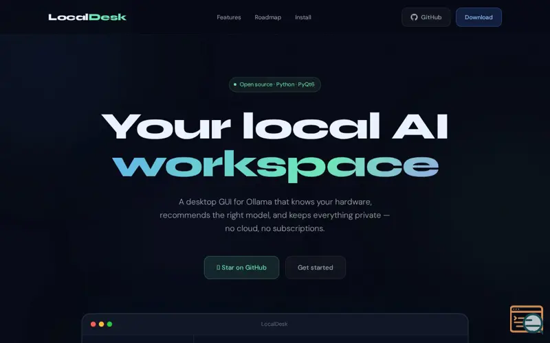 Screenshot of LocalDesk