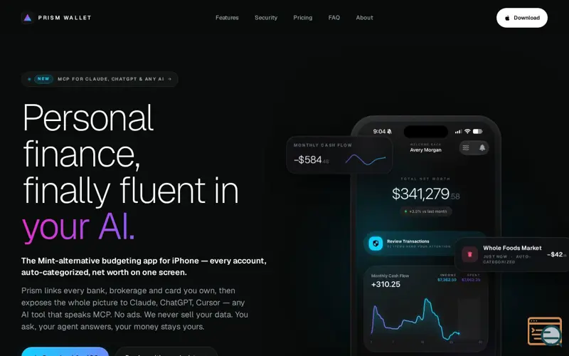 Screenshot of Prism Wallet