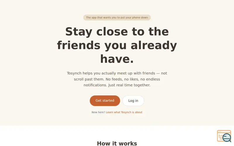 Screenshot of Tosynch