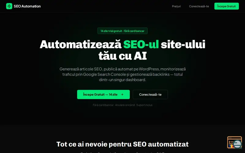 Screenshot of SEO Assistance Pro