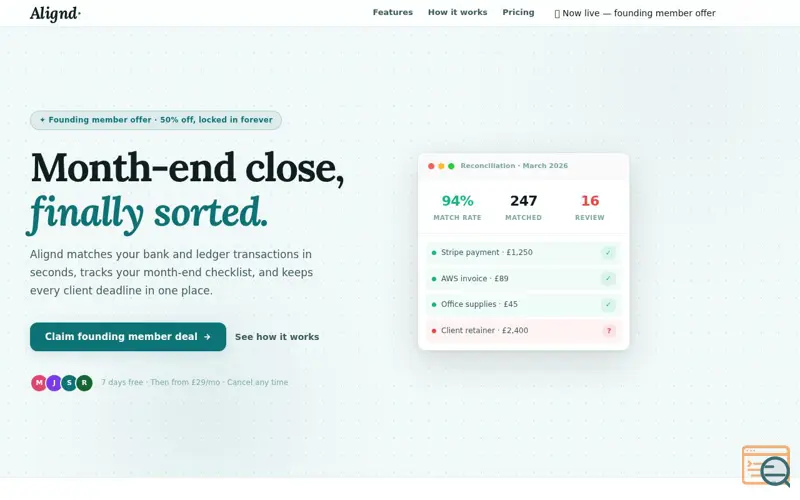 Screenshot of Alignd