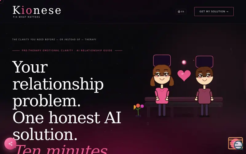 Screenshot of Kionese - Fix what matters