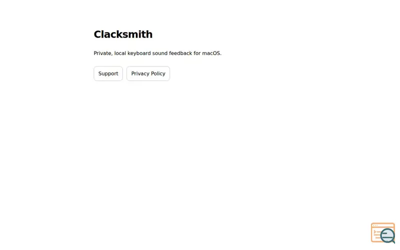 Screenshot of Clacksmith