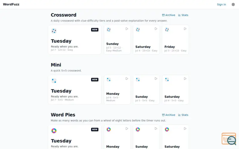 Screenshot of WordFuzz