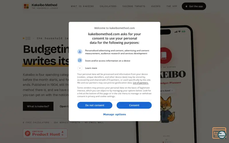 Screenshot of Kakeibo Method | The household ledger