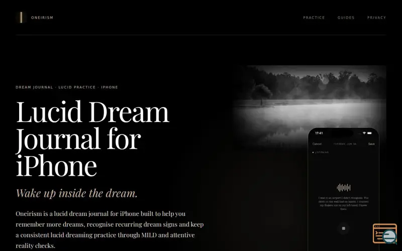 Screenshot of Oneirism