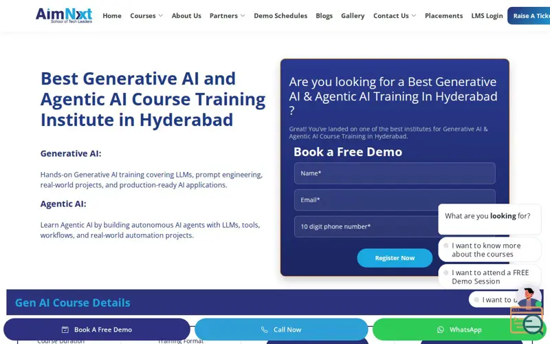 Screenshot of Generative AI & Agentic Course Hyderabad